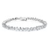 Galaxy Tennis-armband med laboratorieframställda diamanter, totalt 5 karat, blandade former, 14K vitguld Galaxy Tennis-armband med laboratorieframställda diamanter, totalt 5 karat, blandade former, 14K vitguld