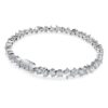 Galaxy Tennis-armband med laboratorieframställda diamanter, totalt 5 karat, blandade former, 14K vitguld Galaxy Tennis-armband med laboratorieframställda diamanter, totalt 5 karat, blandade former, 14K vitguld