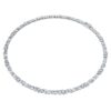 Galaxy tennis-halsband med laboratorieframställda diamanter, 47,27 karat totalt, blandade former, 18K vitguld