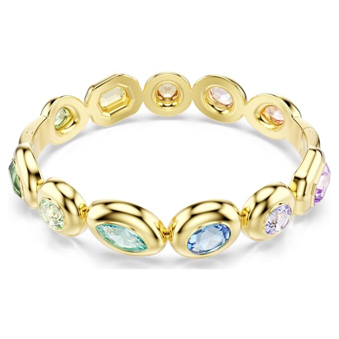 Gema-armband med blandade slipningar, flerfärgat, guldpläterat Gema-armband med blandade slipningar, flerfärgat, guldpläterat