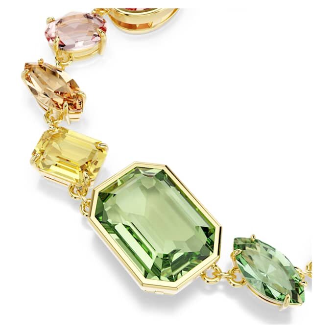 Gema-armband med blandade slipningar, flerfärgat, guldpläterat Gema-armband med blandade slipningar, flerfärgat, guldpläterat