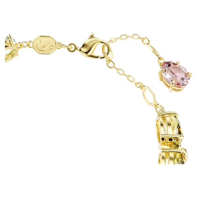 Gema-armband med blandade slipningar, flerfärgat, guldpläterat Gema-armband med blandade slipningar, flerfärgat, guldpläterat