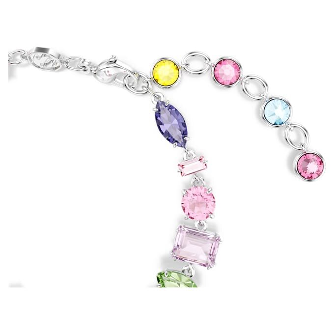 Gema-armband med blandade slipningar, flerfärgat, rodiumpläterat Gema-armband med blandade slipningar, flerfärgat, rodiumpläterat