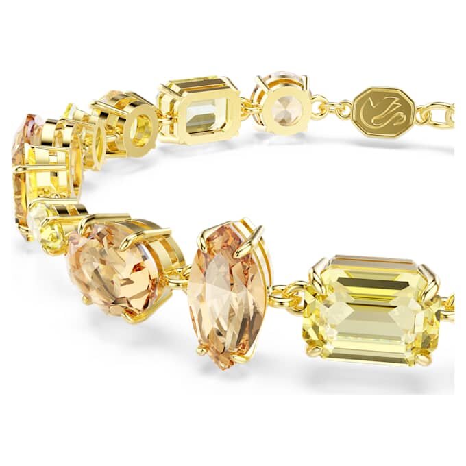 Gema-armband med blandade slipningar, gult, guldfärgat Gema-armband med blandade slipningar, gult, guldfärgat
