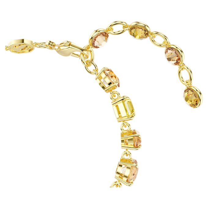 Gema-armband med blandade slipningar, gult, guldfärgat Gema-armband med blandade slipningar, gult, guldfärgat