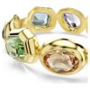 Gema Cuff – överdimensionerade kristaller, blandade slipningar, flerfärgade, guldpläterade Gema Cuff – överdimensionerade kristaller, blandade slipningar, flerfärgade, guldpläterade