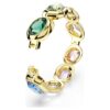Gema Cuff – överdimensionerade kristaller, blandade slipningar, flerfärgade, guldpläterade Gema Cuff – överdimensionerade kristaller, blandade slipningar, flerfärgade, guldpläterade