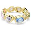 Gema Cuff – överdimensionerade kristaller, blandade slipningar, flerfärgade, guldpläterade Gema Cuff – överdimensionerade kristaller, blandade slipningar, flerfärgade, guldpläterade
