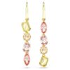 Gema örhängen, asymmetrisk design, blandade slipningar, rosa, guldpläterade Gema örhängen, asymmetrisk design, blandade slipningar, rosa, guldpläterade