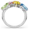 Gema-ring med blandade slipningar, flerfärgad, rodiumpläterad Gema-ring med blandade slipningar, flerfärgad, rodiumpläterad