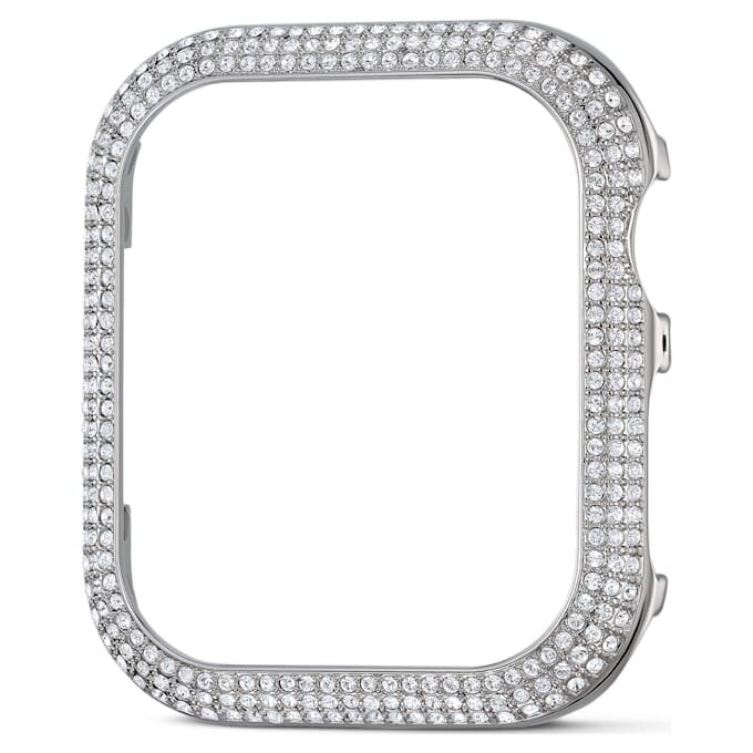 Glittrande fodral för Apple Watch® Series 4 & 5, 40 mm, silverfärgat Glittrande fodral för Apple Watch® Series 4 & 5, 40 mm, silverfärgat