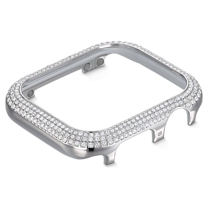 Glittrande fodral för Apple Watch® Series 4 & 5, 40 mm, silverfärgat Glittrande fodral för Apple Watch® Series 4 & 5, 40 mm, silverfärgat