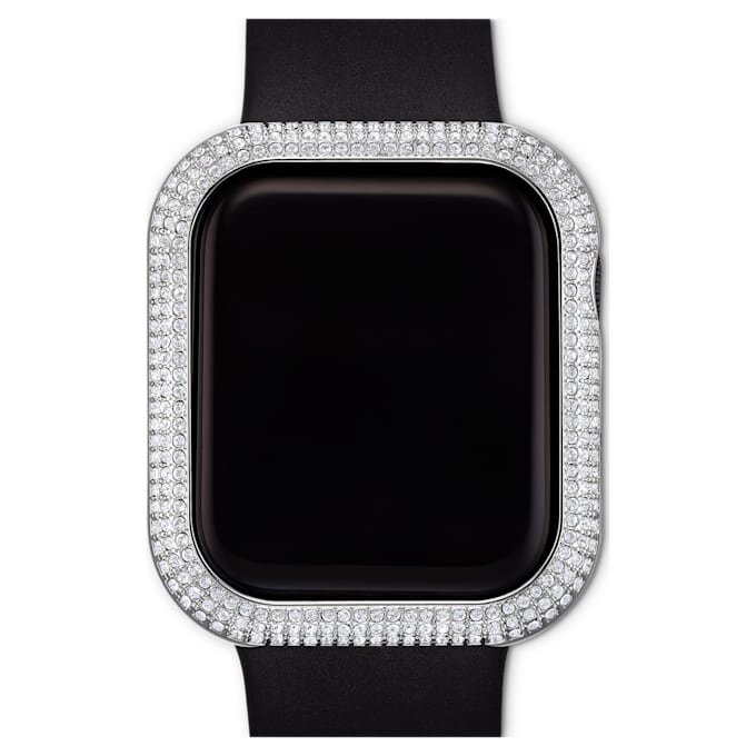 Glittrande fodral för Apple Watch® Series 4 & 5, 40 mm, silverfärgat Glittrande fodral för Apple Watch® Series 4 & 5, 40 mm, silverfärgat