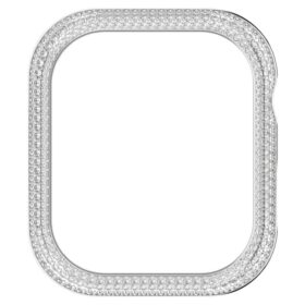 Glittrande skal för Apple Watch® Series 7, 41 mm, silverfärgat