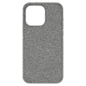 Högt smartphonefodral för iPhone® 15 Pro Max, silverfärgat