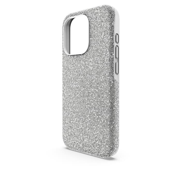Högt smartphonefodral för iPhone® 15 Pro, silverfärgat Högt smartphonefodral för iPhone® 15 Pro, silverfärgat