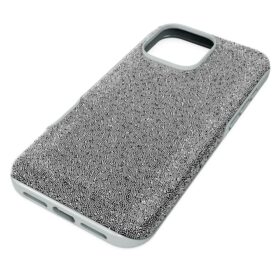 Högt smartphonefodral för iPhone® 16 Pro Max, silverfärgat