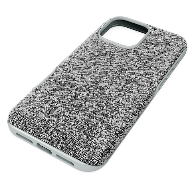 Högt smartphonefodral för iPhone® 16 Pro Max, silverfärgat Högt smartphonefodral för iPhone® 16 Pro Max, silverfärgat