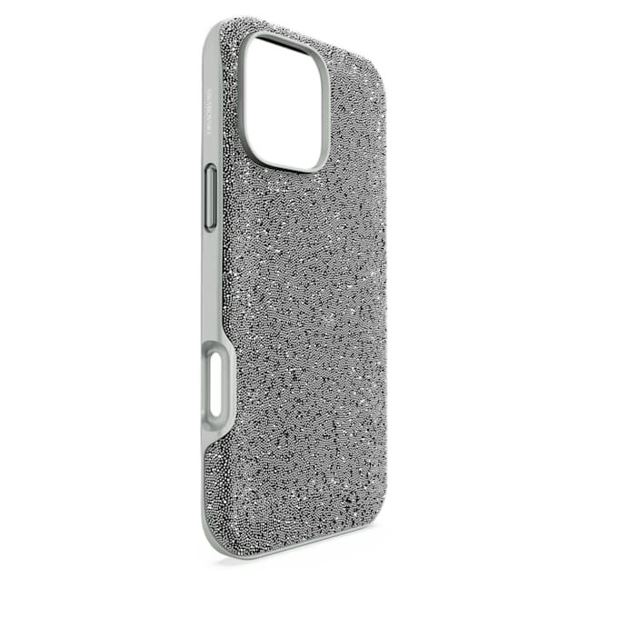Högt smartphonefodral för iPhone® 16 Pro Max, silverfärgat Högt smartphonefodral för iPhone® 16 Pro Max, silverfärgat
