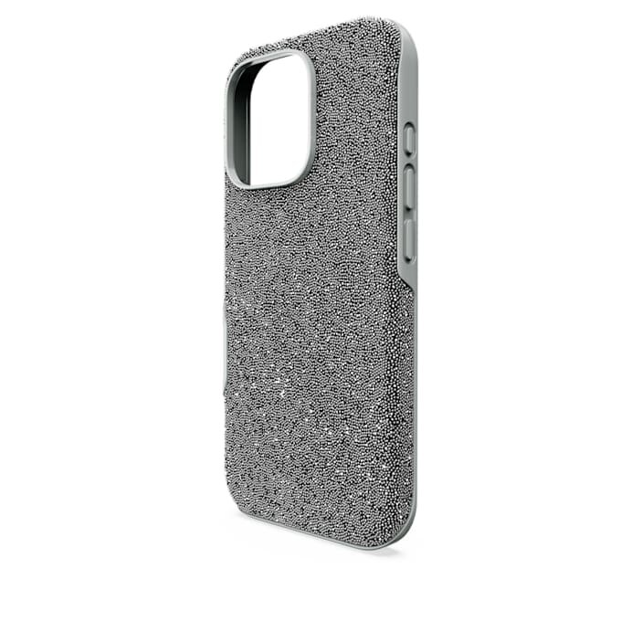 Högt smartphonefodral för iPhone® 16 Pro, silverfärgat Högt smartphonefodral för iPhone® 16 Pro, silverfärgat