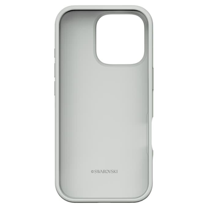 Högt smartphonefodral för iPhone® 16 Pro, silverfärgat Högt smartphonefodral för iPhone® 16 Pro, silverfärgat
