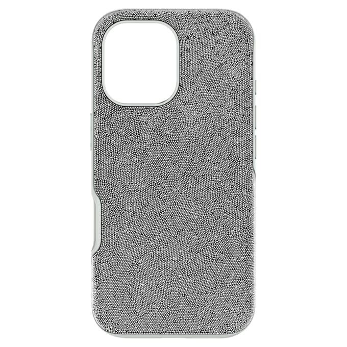 Högt smartphonefodral för iPhone® 17, silverfärgat Högt smartphonefodral för iPhone® 17, silverfärgat