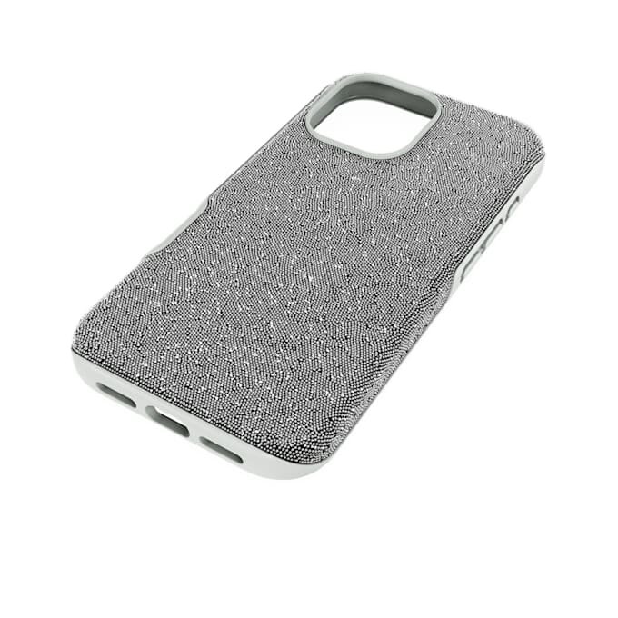 Högt smartphonefodral för iPhone® 17, silverfärgat Högt smartphonefodral för iPhone® 17, silverfärgat