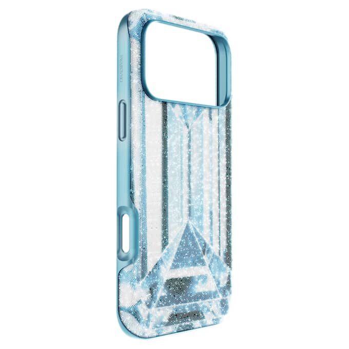 Högt smartphonefodral med kristalleffekt, iPhone® 17 Pro Max, blått Högt smartphonefodral med kristalleffekt, iPhone® 17 Pro Max, blått
