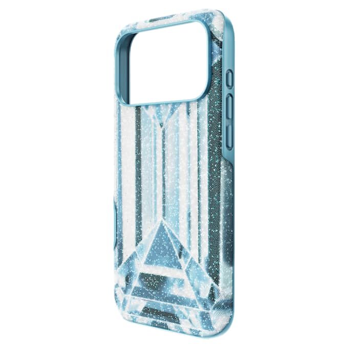 Högt smartphonefodral med kristalleffekt, iPhone® 17 Pro Max, blått Högt smartphonefodral med kristalleffekt, iPhone® 17 Pro Max, blått