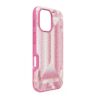 Högt smartphonefodral med kristalltryck, iPhone® 16, rosa Högt smartphonefodral med kristalltryck, iPhone® 16, rosa
