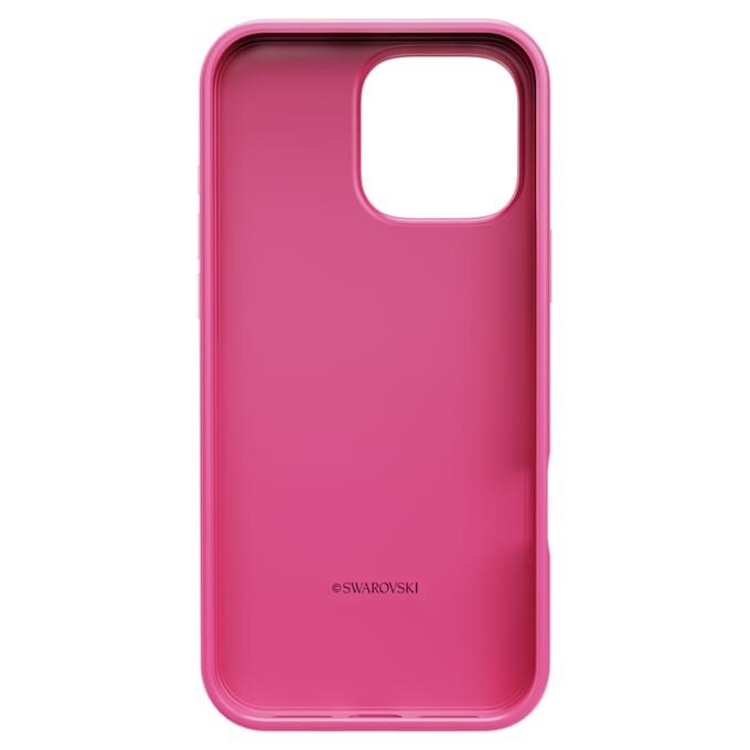 Högt smartphonefodral med kristalltryckmotiv, iPhone® 16 Pro Max, rosa Högt smartphonefodral med kristalltryckmotiv, iPhone® 16 Pro Max, rosa