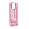 Högt smartphonefodral med kristalltryckmotiv, iPhone® 16 Pro, rosa Högt smartphonefodral med kristalltryckmotiv, iPhone® 16 Pro, rosa