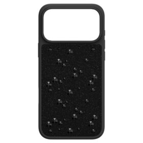 Högt smartphonefodral med plana kristaller, iPhone® 17 Pro Max, svart Högt smartphonefodral med plana kristaller, iPhone® 17 Pro Max, svart