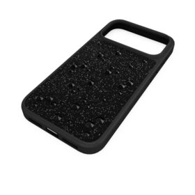 Högt smartphonefodral med plana kristaller, iPhone® 17 Pro Max, svart Högt smartphonefodral med plana kristaller, iPhone® 17 Pro Max, svart