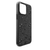 Högt smartphonefodral med platta kristaller, iPhone® 15 Pro Max, svart