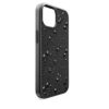 Högt smartphonefodral med platta kristaller, iPhone® 15, svart Högt smartphonefodral med platta kristaller, iPhone® 15, svart