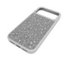 Högt smartphonefodral med platta kristaller, iPhone® 17 Pro Max, silverfärgat Högt smartphonefodral med platta kristaller, iPhone® 17 Pro Max, silverfärgat