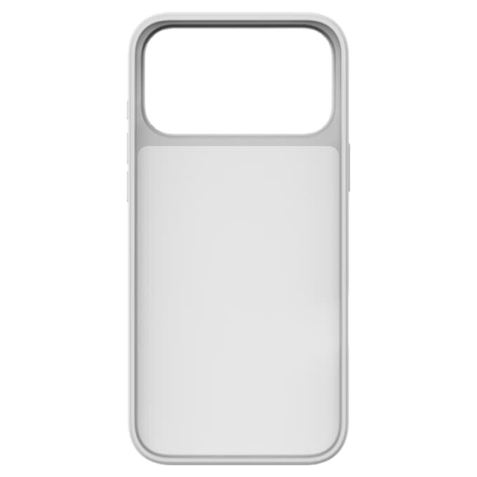 Högt smartphonefodral med platta kristaller, iPhone® 17 Pro Max, silverfärgat Högt smartphonefodral med platta kristaller, iPhone® 17 Pro Max, silverfärgat