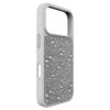 Högt smartphonefodral med platta kristaller, iPhone® 17 Pro, silverfärgat Högt smartphonefodral med platta kristaller, iPhone® 17 Pro, silverfärgat
