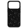 Högt smartphonefodral med platta kristaller, iPhone® 17 Pro, svart