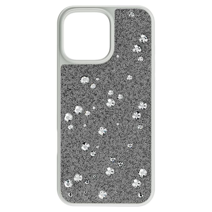 Högt smartphonefodral med spridd design, iPhone® 16 Pro Max, silverfärgat Högt smartphonefodral med spridd design, iPhone® 16 Pro Max, silverfärgat