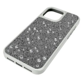 Högt smartphonefodral med spridd design, iPhone® 16 Pro Max, silverfärgat