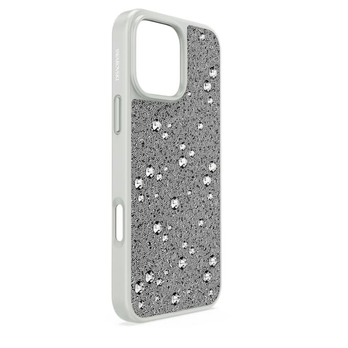 Högt smartphonefodral med spridd design, iPhone® 16 Pro Max, silverfärgat Högt smartphonefodral med spridd design, iPhone® 16 Pro Max, silverfärgat