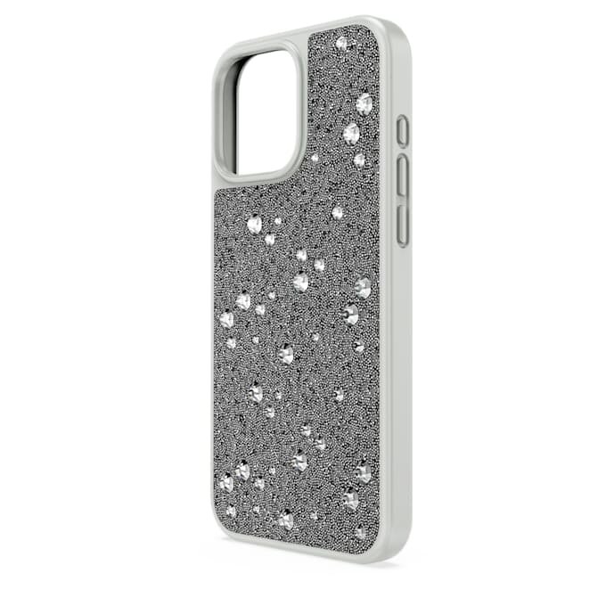 Högt smartphonefodral med spridd design, iPhone® 16 Pro Max, silverfärgat Högt smartphonefodral med spridd design, iPhone® 16 Pro Max, silverfärgat