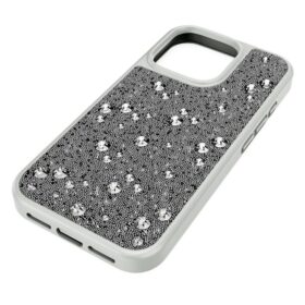 Högt smartphonefodral med spridd design, iPhone® 16 Pro, silverfärgat