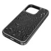 High-smartphonefodral med plana kristaller, iPhone® 15 Pro, svart