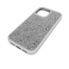 High-smartphonefodral med plana kristaller, iPhone® 17, silverfärgat High-smartphonefodral med plana kristaller, iPhone® 17, silverfärgat