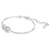Hyperbola-armband Infinity, vitt, rodiumpläterat