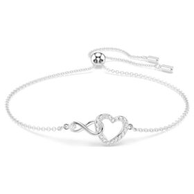 hyperbola armband med infinity symbol och hjrta vitt rodiumplterat 2 280x280 - Hyperbola-armband med Infinity-symbol och hj&auml;rta, vitt, rodiumpl&auml;terat