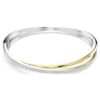Hyperbola-armband, rundslipad, vit, blandad metallfinish